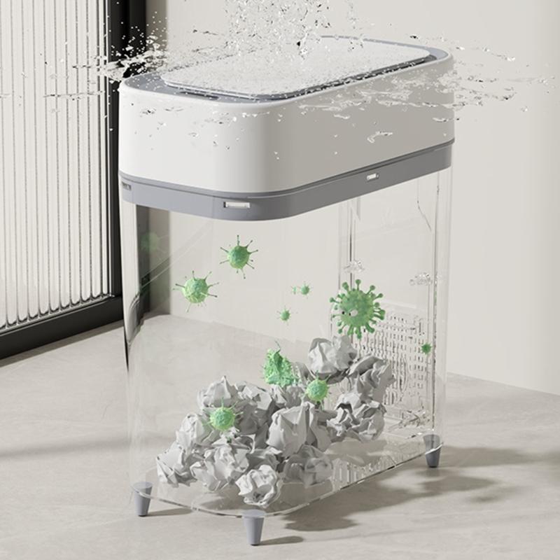 Automatic Lid Wastebasket With Odor Proof Cover For Kitchen Bathroom Use HX6C