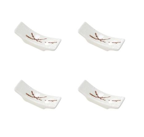 1/4/10Pc Japanese Plum Blossom Ceramic Chopstick Holder Creative Kitchen Supplies Household Chopstick Holder Care Gadget