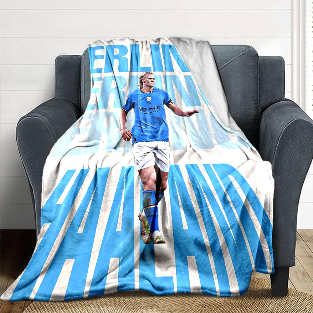 Willkommen Manchester City Decken Flanell Bedruckt Atmungsaktiv Warm Überwurfdecke für Zuhause Büro Tagesdecken 0708a74