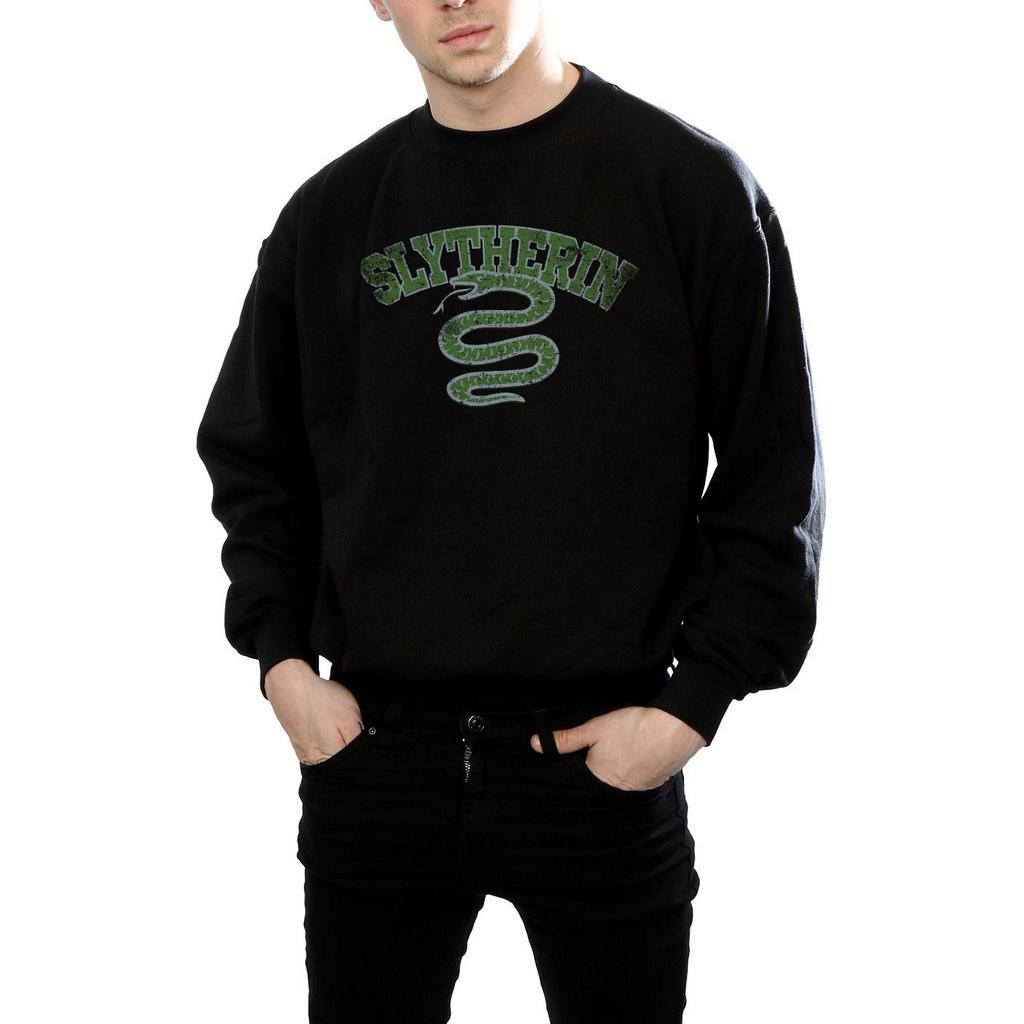 Harry Potter Mens Slytherin Sport Emblem Sweatshirt