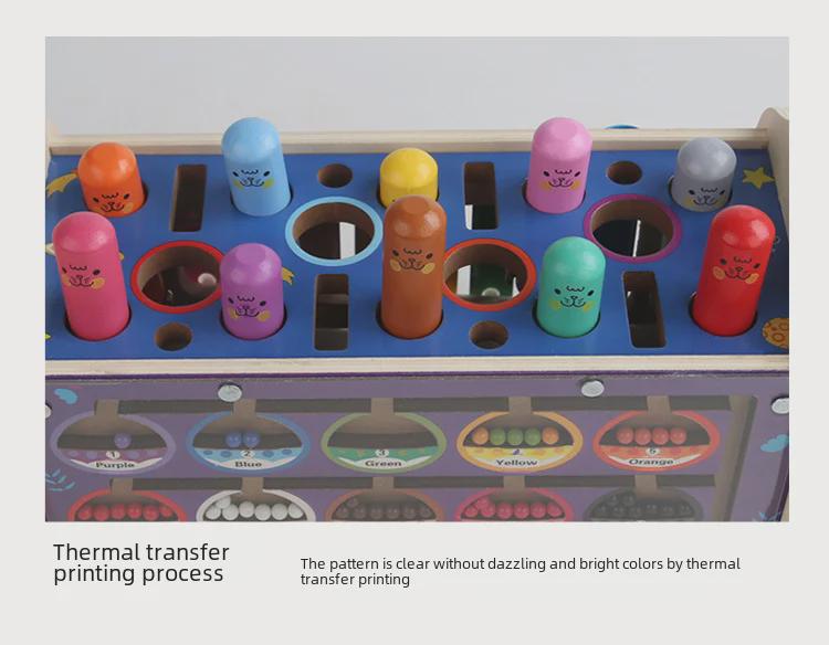 Jucărie de percuție multifuncțională cu dinozauri: Lovitură de cârtiță, Labirint magnetic, Tragere de morcovi, Pian