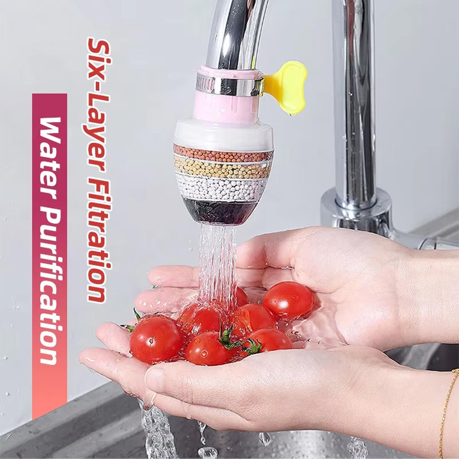 

Faucet Aerator Water Saving Filter Nozzle Rotatable Sprayer Head for Kitchen Tap one size рожевий