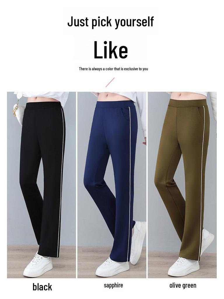 Dámské letní kalhoty se širokými nohavicemi, s vysokým pasem a rozšířené - Lehké, volné, přiléhavé, ležérní kalhoty