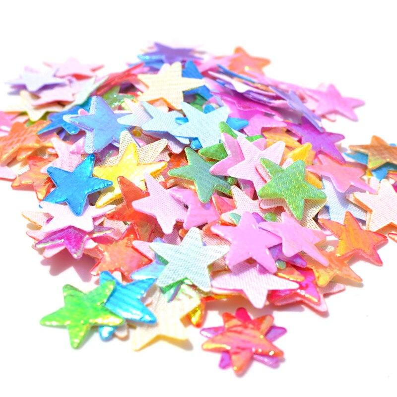 

500 шт. 15 мм смешанные нашивки со звездами AB, блестящая аппликация на одежду для рукоделия/одежды, аксессуары для скрапбукинга «сделай сам» разноцветный