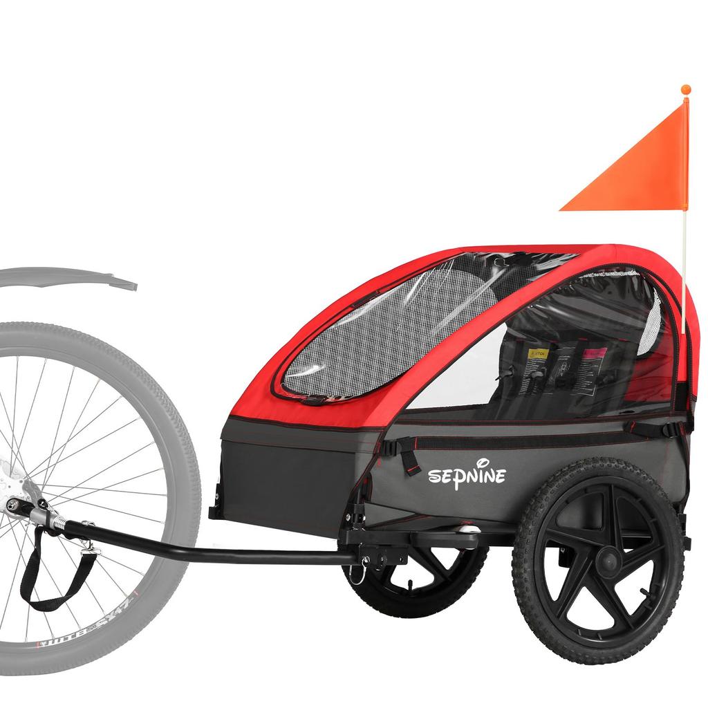 Sepnine BT609 Detský príves s rozmermi 80x25x58cm, hmotnosť 13 kg a 10,6 kg, odporúčaná maximálna hmotnosť 29,94 kg, robustný nákladný príves pre deti