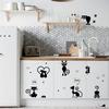 Black Little Mouse Star Wall Sticker Switch Sticker Children'S Room Preschool Education Decorative Wall Sticker, Large Quantity Can Be Negotiated
