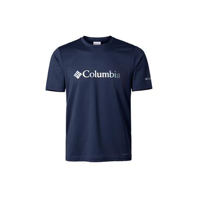 Outdoor Cooling Casual Moisture-Wicking Crew Neck Short Sleeve T-Shirt Men Tops Navy-Blue AE0543-465