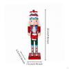 Wooden Nutcracker Figurine Christmas Guard Traditional Tabletop Ornament for Collectors,