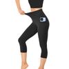 Damen Yogahose High Waist Capri Leggings Sommer Lässig Fitnessbekleidung Modische Hose