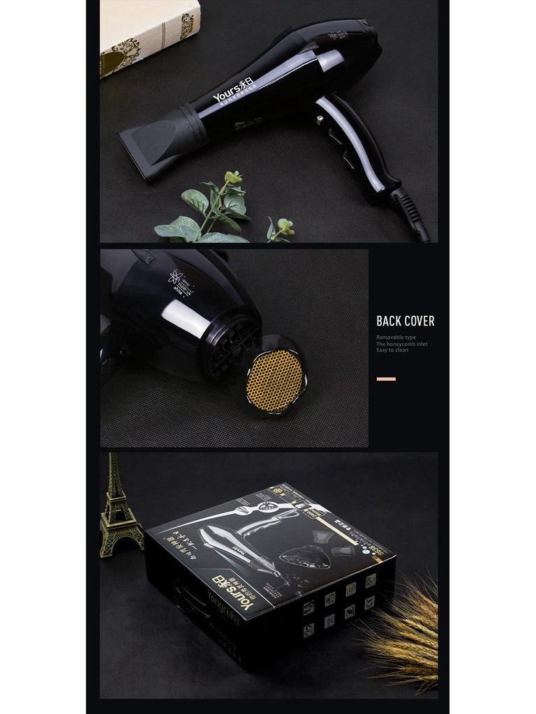 Yongri 2400W High Power Hair Salon Dryer with Blue Light & Negative Ion Technology.