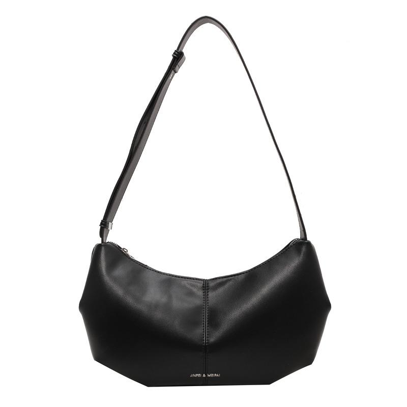 Retro large-capacity bag Commuter women's bag Casual shoulder armpit bag New dumpling bag