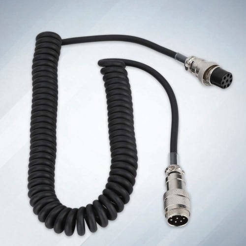 8-pin Coiled Microphone Cable, 8-Core, Convenient 8-Pin Coiled Extension Microphone Cord, Male To Female Cable