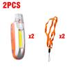 EDC Multi-Functional Powerful Whistle Light USB Rechargeable Key Chain LED Flashlight 3-speed Adjustment Emergency Torch For Dog Bird Training