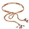 Ethnic Style Hand-woven Belt for Women's Skirt for Women Retro Tassel Thin Waist Chain Dress Waist-hugging Personality Accessories