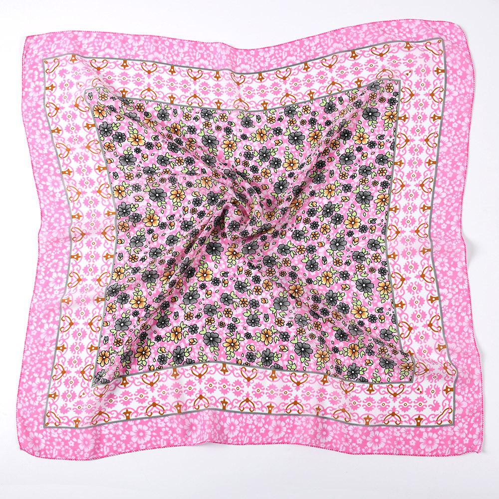 Ethnic Style Women Square Scarf Russian National Shawl Hijab Head Scarves Ladies Retro Floral Print Bandana Foulard Handkerchief