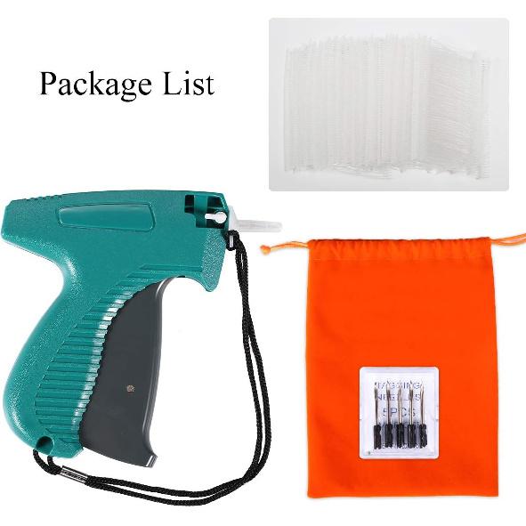 Price Tagging Gun for Clothing,(Not Stitch Gun) Standard Retail Price Tag Attacher Gun for Clothes with 6 Needles & 1000pcs 2" Barbs Fasteners for