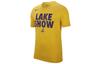 T Shirts Men's Yellow Crew Neck Moderate Straight Fit AQ6587-728