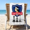 1 Stück Fußballmannschaft (34) Strandtuch, Strand- und Meeresufer-Schwimmbadausstattung, Modisches Muster, Rechteckig, Reiseutensilien