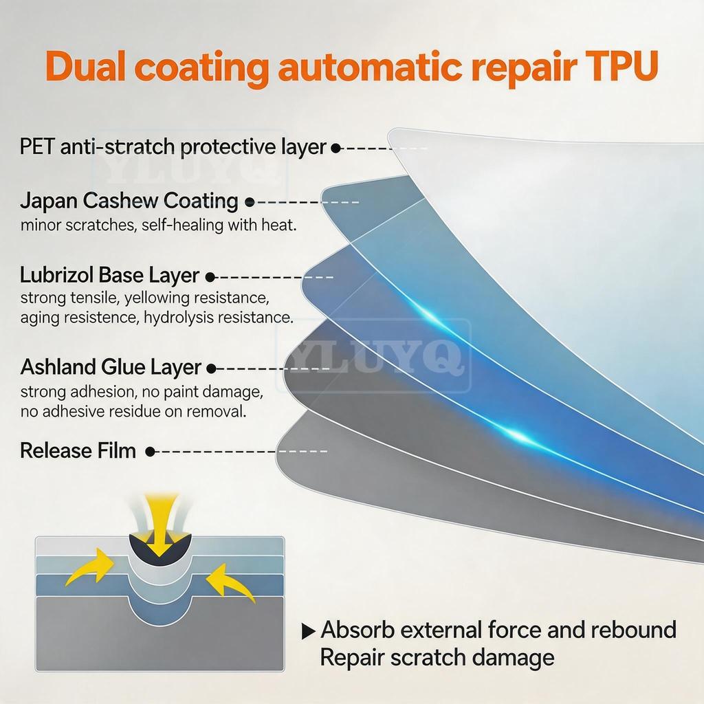 For Tesla Model 3 Highland 2024 2025 TPU Gearbox Panel Navigation Automotive Interior Screen Protective Cover Film Anti-Scratch