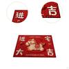 Doormat Chinese Year Decoration Indoor Outdoor Placemat Spring Festival Decor for