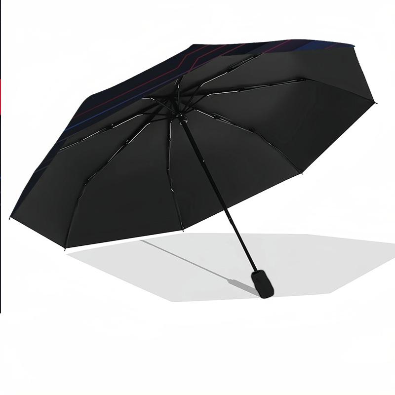 Chicago Cubs Print Auto 8?Ribs Folding Umbrella Wind Resistant Lightweight Automatic Umbrella For Daily Travel