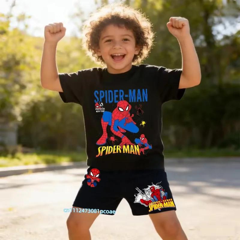 Tshirt Shorts 2pcset for Boys Clothes Summer Kids Cartoon Short Sleeved Suit Children Clothing Casual Tracksuits