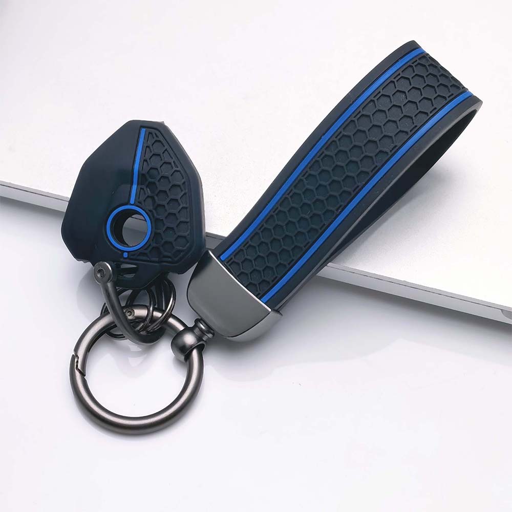 Key Fob Cover for CFMOTO 250NK 250SR 300NK 300SR 400NK 650NK with Keychain Scratch Resistant Shockproof Durable Key Holder Anti-Scratch Guard