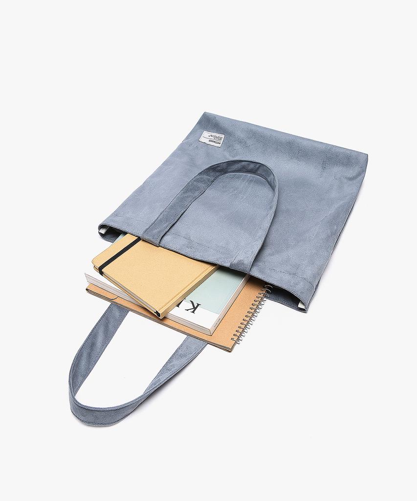 Friedensstifter Wildleder Öko-Tasche (Hellgrau)