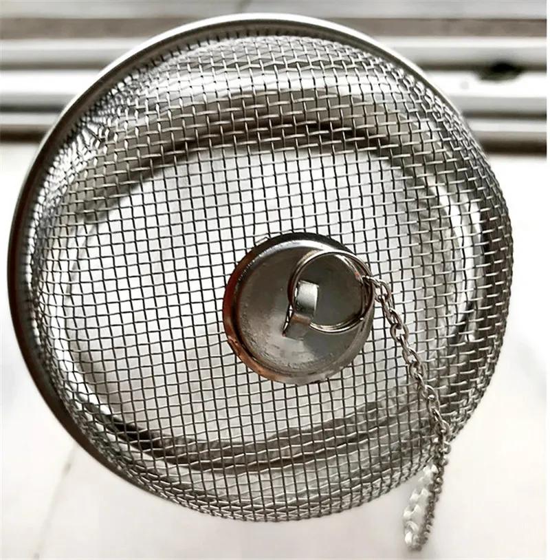 304 Stainless Steel Tea Strainer Infuser Tea Locking Ball Spice Mesh Herbal Ball Cooking Tools Filter Squeeze Basket Colanders