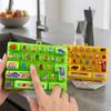 Kunststoff 26 Tasten Fidget Tastatur Spielzeug Cartoon Fidget Schlüsselanhänger Spielzeug Schülergeschenk