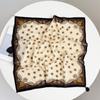 New Retro Old Money Handmade Pendant Square Scarf Women's Versatile Niche Light Luxury Fringed Scarf Neck Beard Silk Scarf