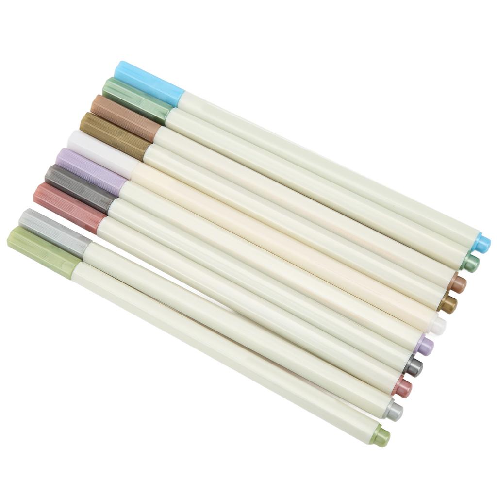Metallic-Farbstifte 10 Farben Starke Deckkraft Umweltfreundliche Marker zum Malen Scrapbooking DIY-Basteln