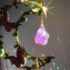 Crystals Wind Chime Star Moon Butterfly Hanging Ornament Sun Catcher Diamond Prisms Rainbow Maker Pendant Home Garden Decor