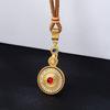 Trendy Acht Schatten Kompas Draaibaar Nieuw Chinees Retro Sieraden Ketting Hanger
