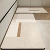 Super Absorbent Kitchen Floor Mat Mat Long Diatomite Kitchen Rug Soft Washable Carpets Solid Color Bathroom Entrance Doormat