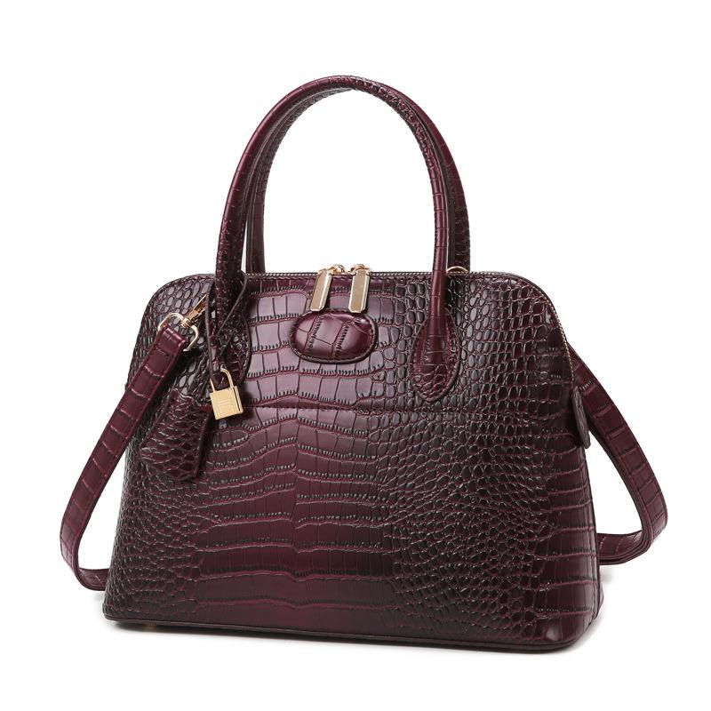 Damen Tasche Krokodilmuster Umhängetasche Handtasche Neu Einfach Mode Trend Textur Umhängetasche