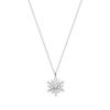 925 Sterling Silver Snowflake Pendant Necklace For Women Sparkling Clavicle Chain Choker Wedding Party Gift