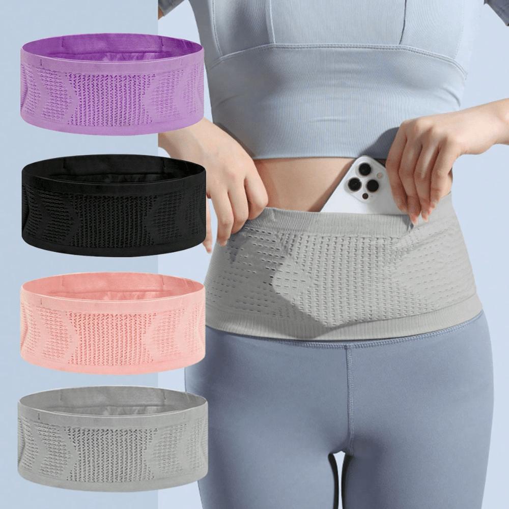 

1pc Multifunctional Waist Bag, Water-Resistant Sports Waist Pack With Hidden Phone Pocket, Suitable For Men And Women Black M(110-130) чёрный