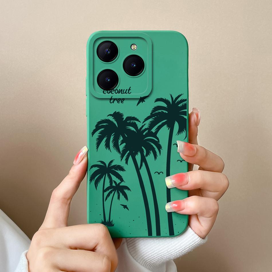 Case For Realme C61 C63 Cute Girl Phone Covers For Realme C 61 Camera Protection Liquid Silicone Anti Drop Soft Back Cover Capa
