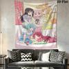 Puella Magi Madoka Magica Wall Tapestry Aesthetic Wall Hanging Printed Fabric Blanket Decorative Tapestries for Bedroom Living Room Home Decor