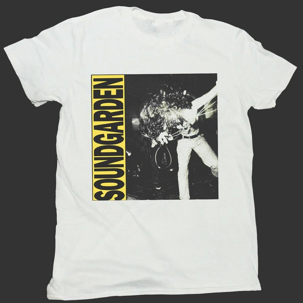 Vintage Soundgarden GRUNGE ROCK METAL Cotton White All Size Unisex Shirt BL092 Unisex T-Shirt L