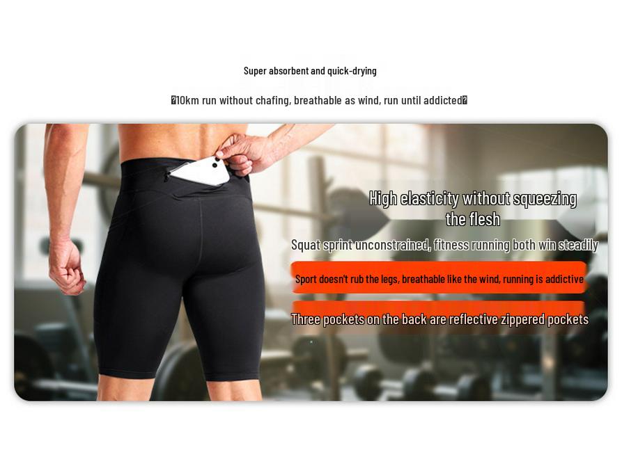 High Waist Butt Lift Yoga Capri – Quick-Dry, Breathable, Elastic, Nude-Feel Running Tights for Women