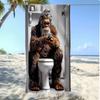Monkey Watching Phone On Toilet Microfiber Beach Towel, Quick-Dry Super Absorbent Windproof for Beach