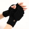 Winter Mink Imitation Solid Color Gloves