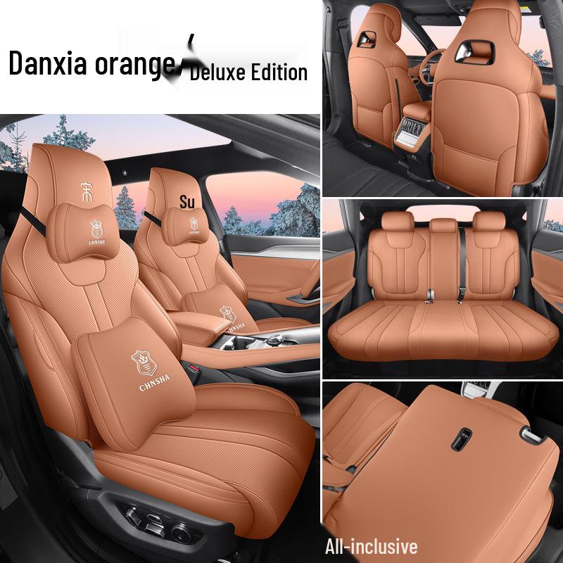 BYD Song L Leather Car Seat Cushion, Compatible for All Seasons, 5-Seat Model.