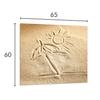 PANEL SZKLANY DO KUCHNI 65x60 Plaża