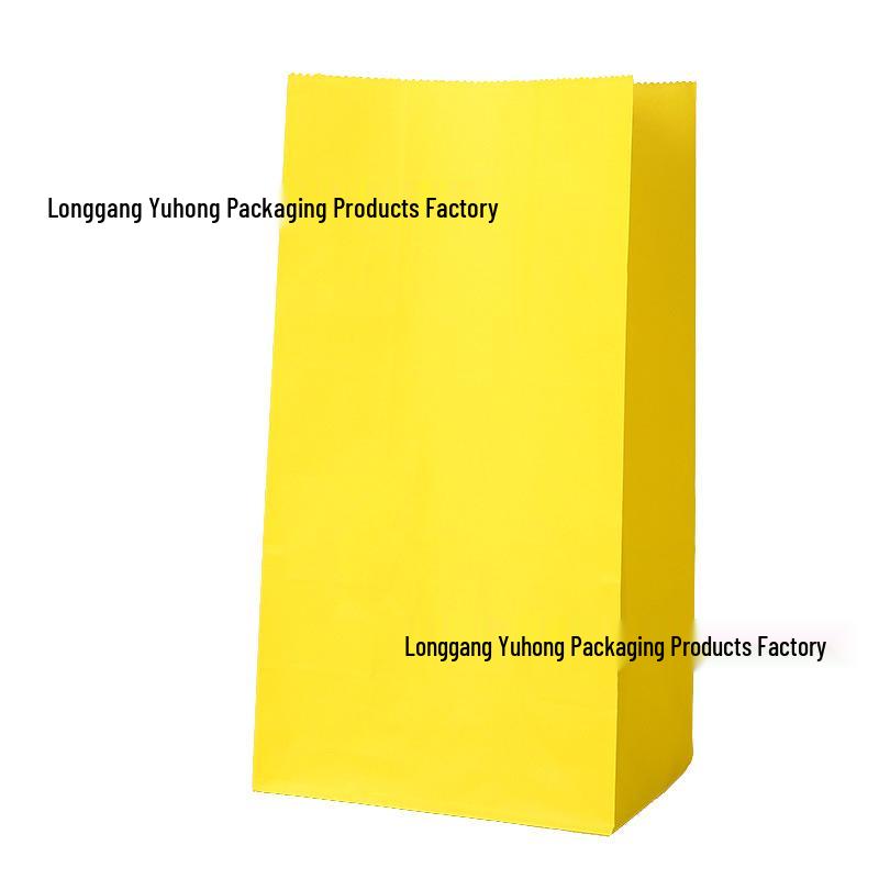 Handle-Free Colored Candy Kraft Paper Bags for Children's Gifts & Snack Storage