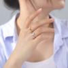 Titanium Steel Open Sun Design Hollow Ring Unisex Adjustable Finger Jewelry