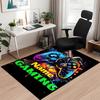 Custom Name Game Controller Printed Carpet, for Office Chair Living Room Bedroom Kitchen Room Decor Gifts.