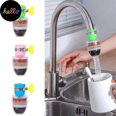 Filtro purificador de 5 capas para grifo, ahorro de agua, burbujeador de grifo de cocina, filtración de carbón activado, cabezal de ducha, boquilla, filtros de limpieza